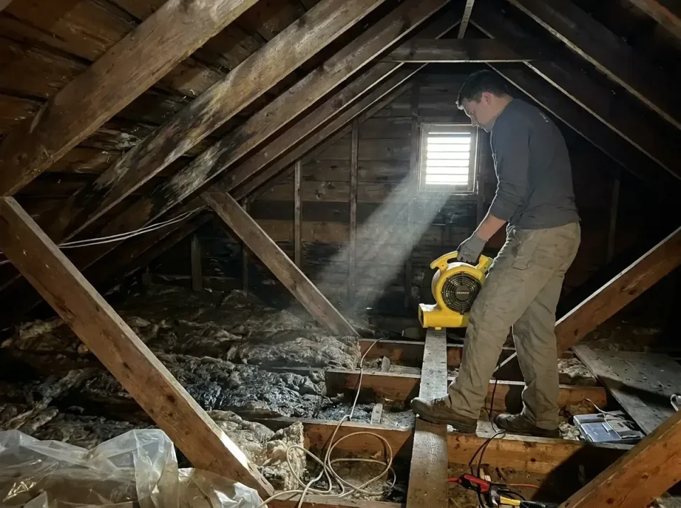 attic-water-damage-drying-proc-007 — frequently asked questions, Emergency Water Extraction & 24/7 Flood Response in Tainter…